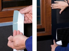 8. Verklebung an Fenster