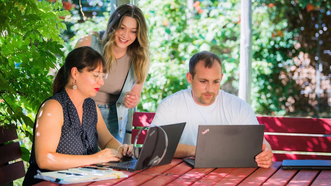 Arbeiten im Freien